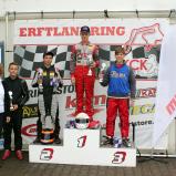 ADAC Kart Masters Kerpen Siegerehrung X30 Junior Rennen 1